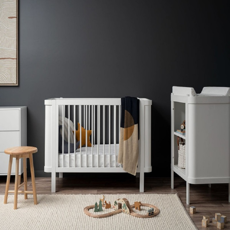 Orlando Contemporary Cot White Nursery Set